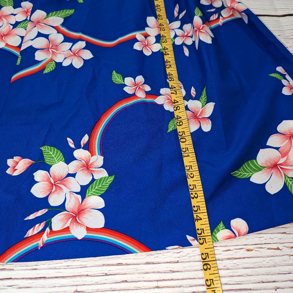 Hilo Hatties Vintage Hawaiian Maxi Dress Small Tropical Floral Beach - Picture 11 of 11
